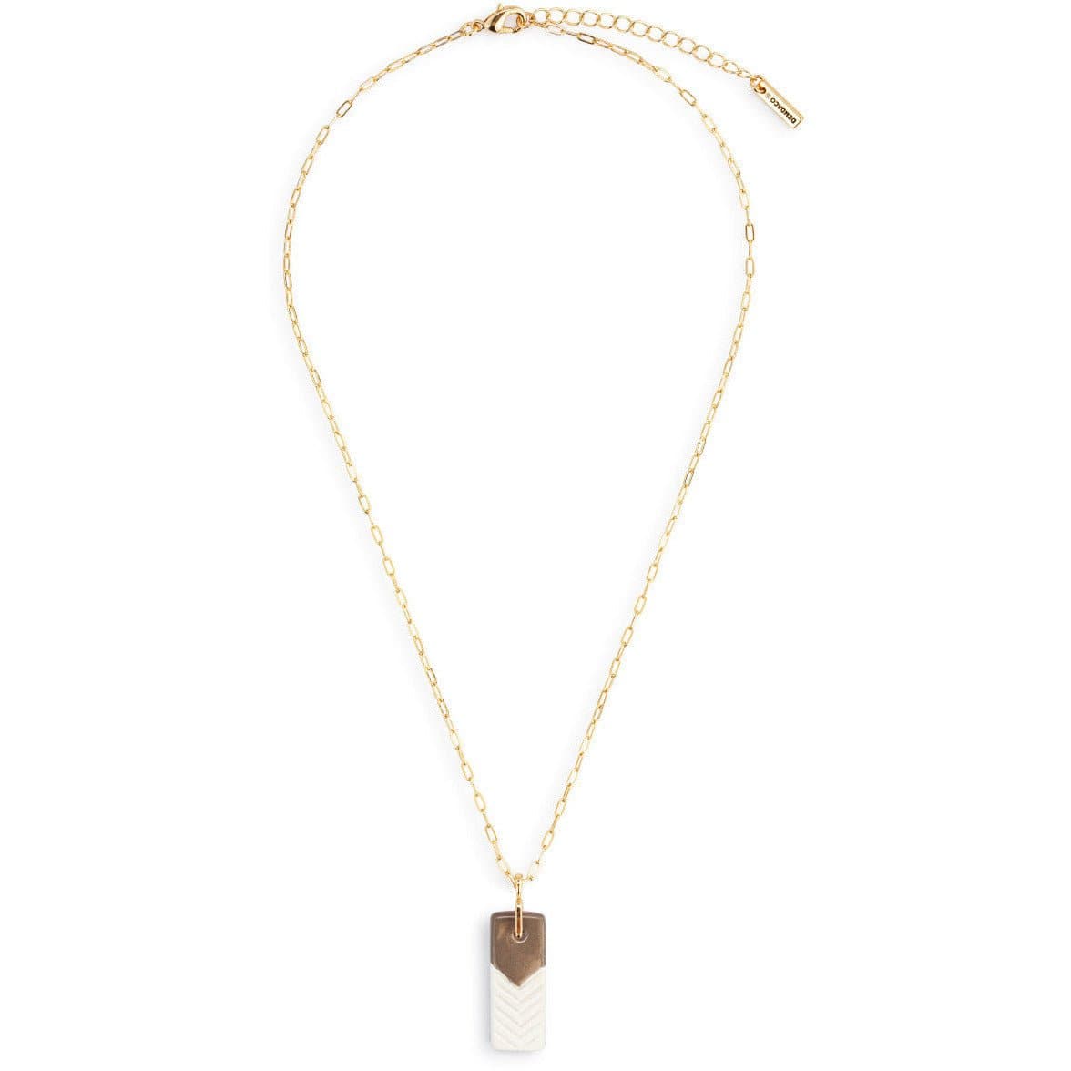 Taupe Aromatherapy Necklace - HER Home Design Boutique